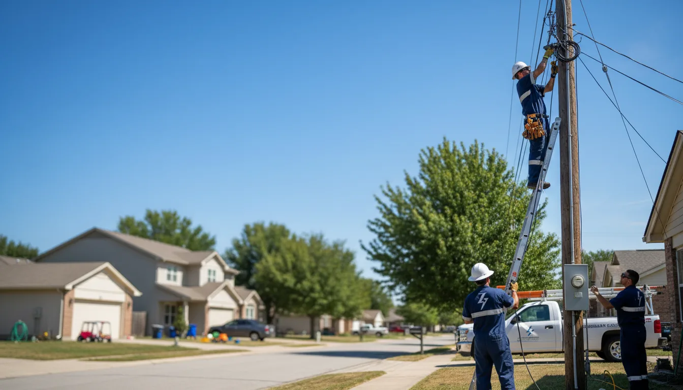 Residential electrician providing installation services in Princeton, TX